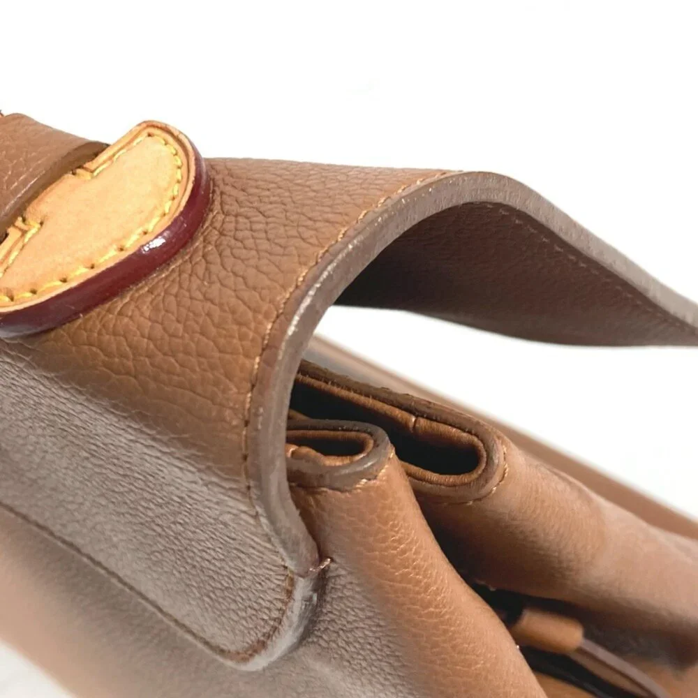 LOUIS VUITTON Authentic Brown Leather Shoulder Bag - Picture 11 of 16